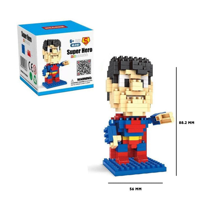 Super Hero Assembles Mini Blocks Series Collectible Character Toys for Kids