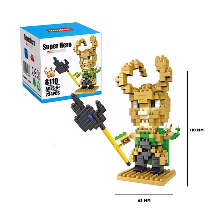 Super Hero Assembles Mini Blocks Series Collectible Character Toys for Kids