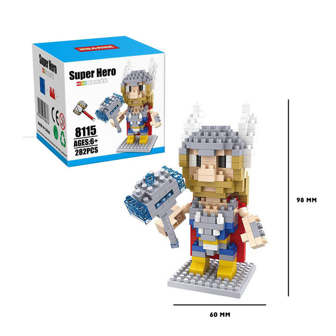 Super Hero Assembles Mini Blocks Series Collectible Character Toys for Kids