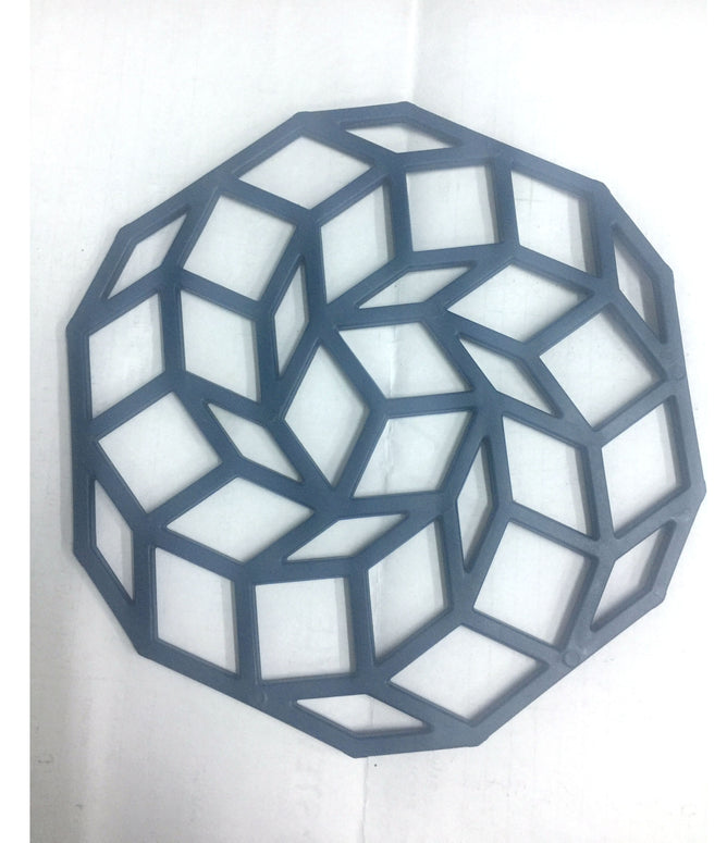 Hexagon Anti-hot Pad Silicone Bowl Drink Coffee Cup Pad Coasters Placemats Non-slip Dining Table Mats Kitchen Accessory