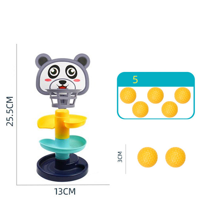 Early Educational Baby Toys 7 Layer Rolling Ball Track Slide Tower Young Children Baby