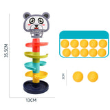 Early Educational Baby Toys 7 Layer Rolling Ball Track Slide Tower Young Children Baby