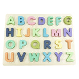 Kids Learning Toys Wooden Alphabet Number Puzzles Educational Jigsaw Puzzle Magnetic Board Set gift for Kids