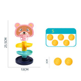 Early Educational Baby Toys 7 Layer Rolling Ball Track Slide Tower Young Children Baby