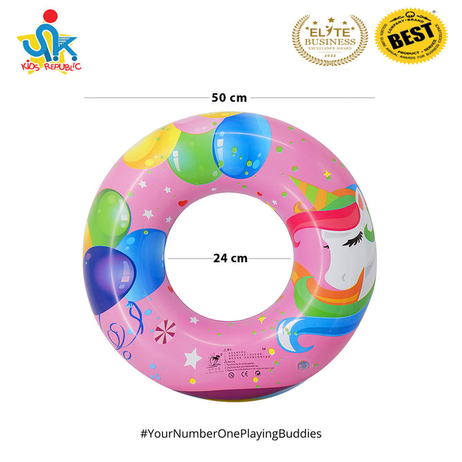 20 Inches Inflatable Cartoon Character Swim Ring Floater for Kids Boys and Girls