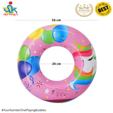 22 Inches Inflatable Cartoon Character Swim Ring Floater for Kids Boys and Girls