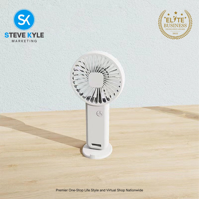 Portable Mini Handheld Desk Fan USB Rechargeable