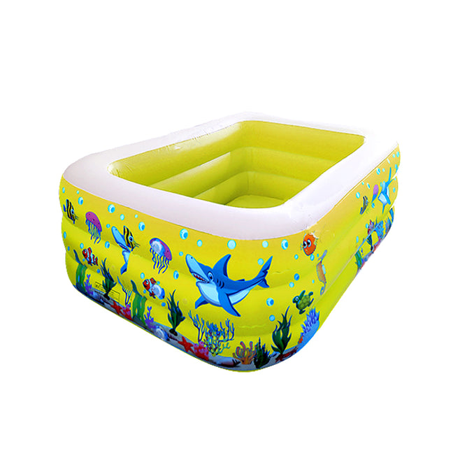 Summer Sea Swim Center Kiddie Pool with 3 Air Chamber and Inflatable Floor