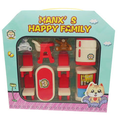 Pretend Play Doll House Furniture Accessories Manxs Happy Family Toys Best gift for Kids