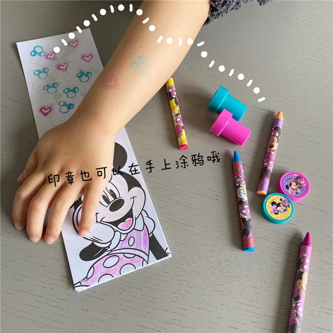 Crayon Fun Set Self inking Stamp Kids Goodie Bag Children