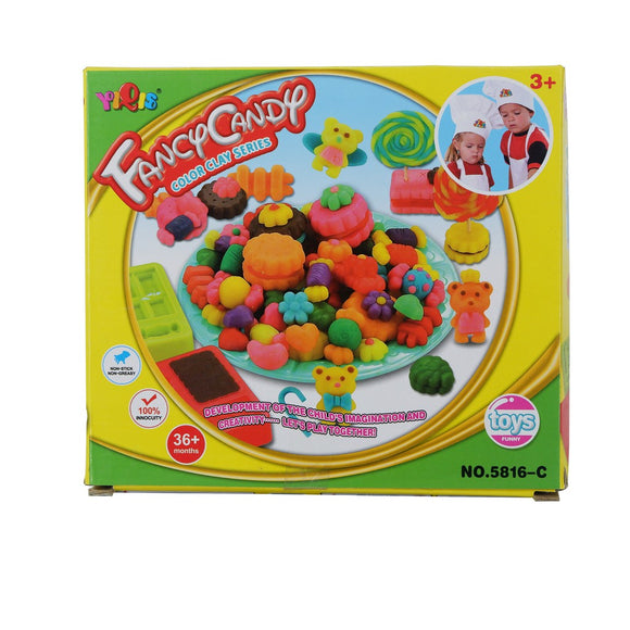5817-C Colorful Clay in Ice Cream Playset for Kids