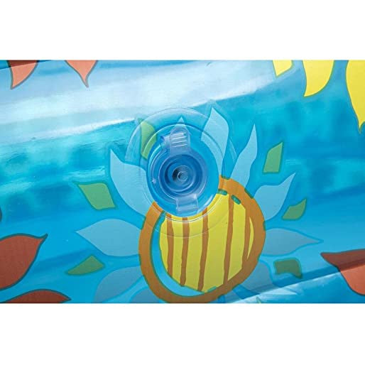 Bestway 3-Ring Rectangular Floral Design Pool for Outdoor Family Swimming Pool