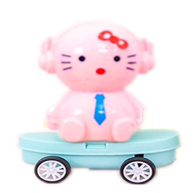 Multifunctional Toy Pull Back Car Creative Cute Cartoon Pencil Sharpener Student Stationery