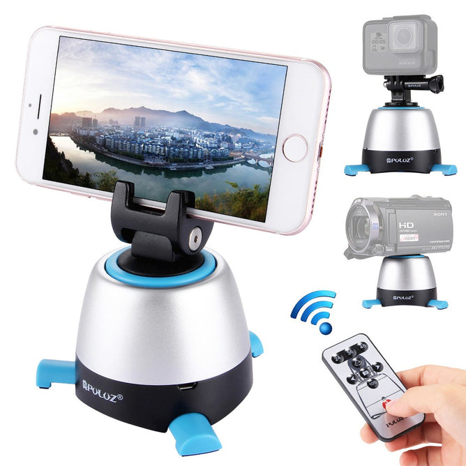 PULUZ PU360 Electronic 360 Degree Rotation Panoramic Head with Remote Controller for Smartphones, DSLR & Action Cameras