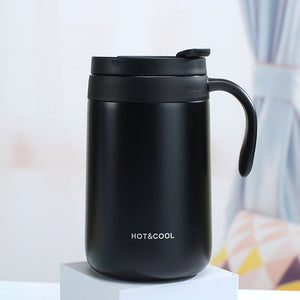 500ml Stainless Steel Thermal Coffee Mug Bubble Tea Cup Vacuum Insulated Travel Mug