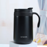 500ml Stainless Steel Thermal Coffee Mug Bubble Tea Cup Vacuum Insulated Travel Mug