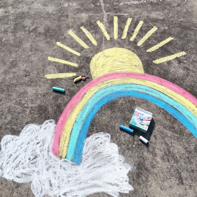 Playtive Chalkset 5 Vibrant Colours Chalk 10's