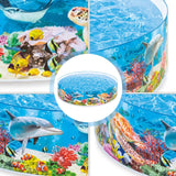 Intex Deep Sea Blue Coral Reef Snap Set Kiddie Big Swimming Pool