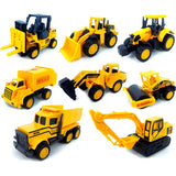 Random Alloy Mini  Cars & Construction Vehicles Trucks Toys Best Gift for Kids