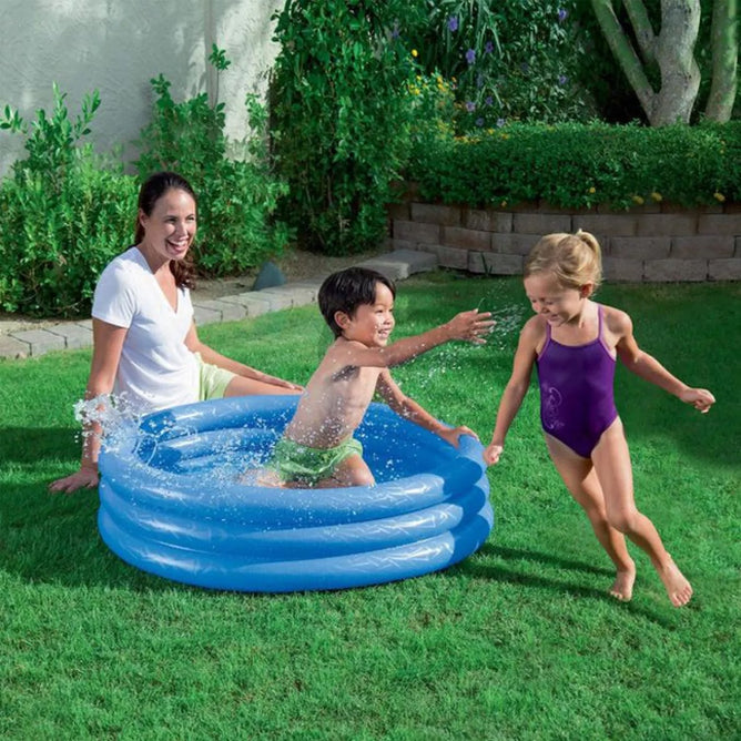 Bestway 51025 Splash And Play 3 Ring Play Above Ground Pool for Outdoor Kiddie Swimming Pool