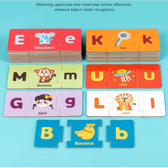 Educational Montessori Puzzle Duo Matching Puzzle Pairing Words Connecting for Kids Toys