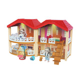 Sweet Family Dollhouse with Doll House Furniture with Doll Toys Pretend Playset  Toys for Girls