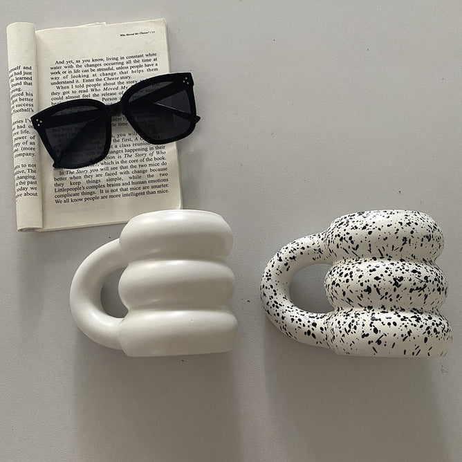 Nordic Aesthetic Cup Ceramic Mug Coffee Cups with Big Handgrip for Kitchen Utensils