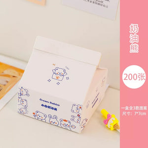 Creative Removable Cute Milk Carton Box Sticky Note Set for Home Office & School