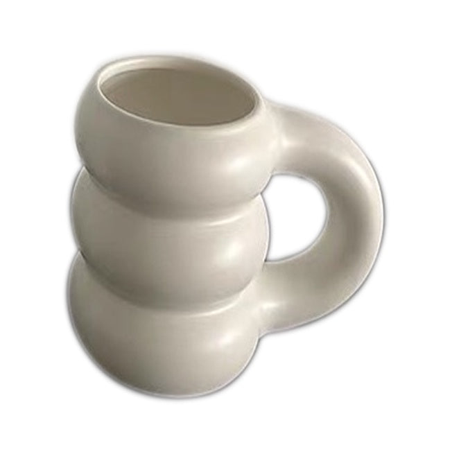 Nordic Aesthetic Cup Ceramic Mug Coffee Cups with Big Handgrip for Kitchen Utensils