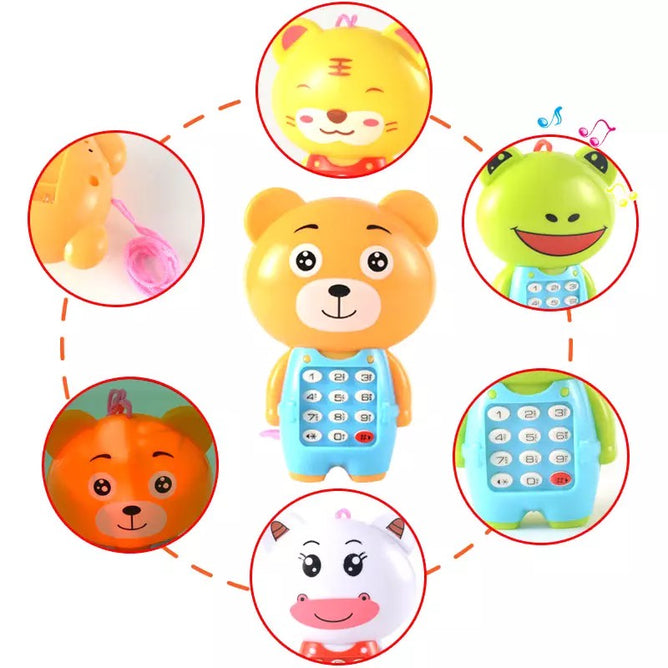 Early Education Electronic Cartoon Mobile Phone Telephone Cellphone Best Gift For Kids