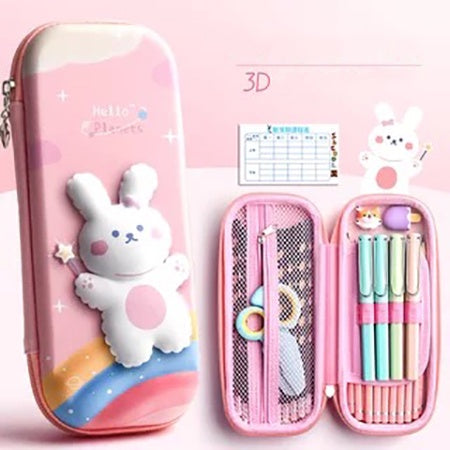3D Hardtop EVA Pencil Case Cartoon Character Pen Bag for Stationery Gift Pouch School Supplies