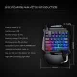 35 Keys One-Handed Keyboard Mouse Converter Combo for Smartphone PC PUBG Mobile Game Accessories