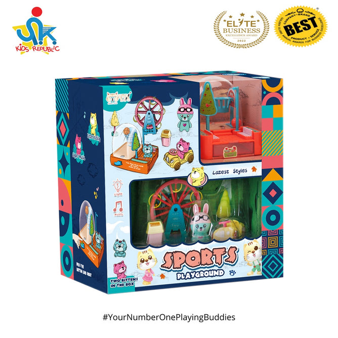 Multi-functional Pretend Play Light and Sound Sports Playground Toys Set for Kids