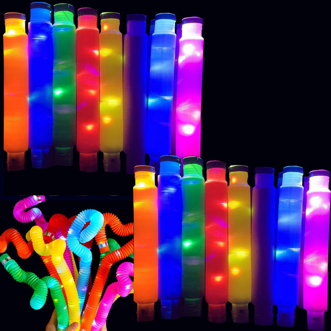 Pop Fidget Tube toys with Lights