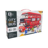Mini Blocks City Double Decker Bus Collectible Series with 3 Mini Figure