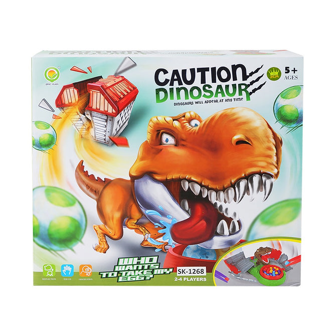 Caution Dinosaur Family and Friends Board Game Multi Player Fun Toys for Kids