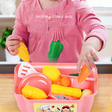 Mini Kitchen Playset Kids Cooking Toys Set Mini Chef Pretend Play