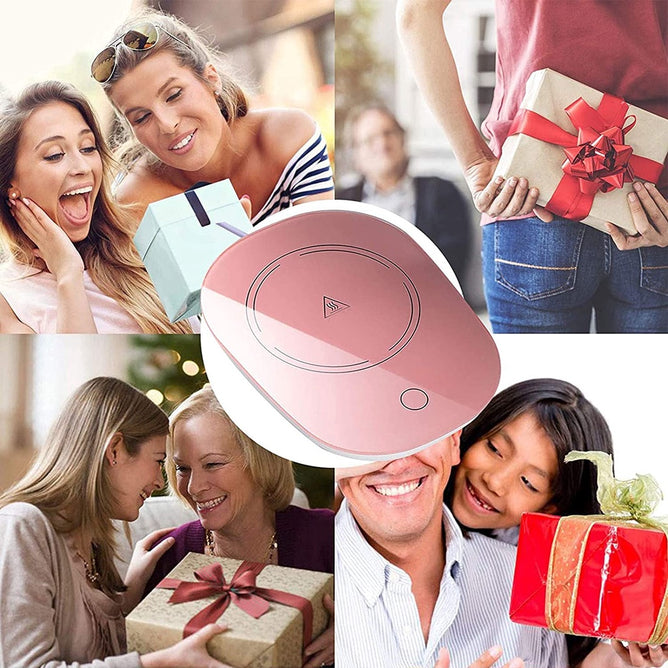 Electric Coffee Heating Mug Max 55 Degree Constant Temperature with Cup and Spoon in Gift box