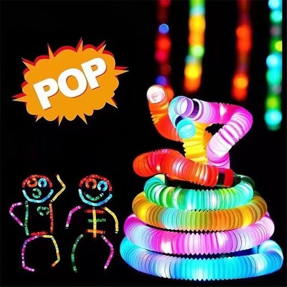 Pop Fidget Tube toys with Lights