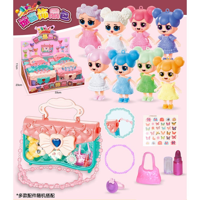 Random Purse Fashion Stylish Handbag Set Pretend Play Fashion Accessories for Kids