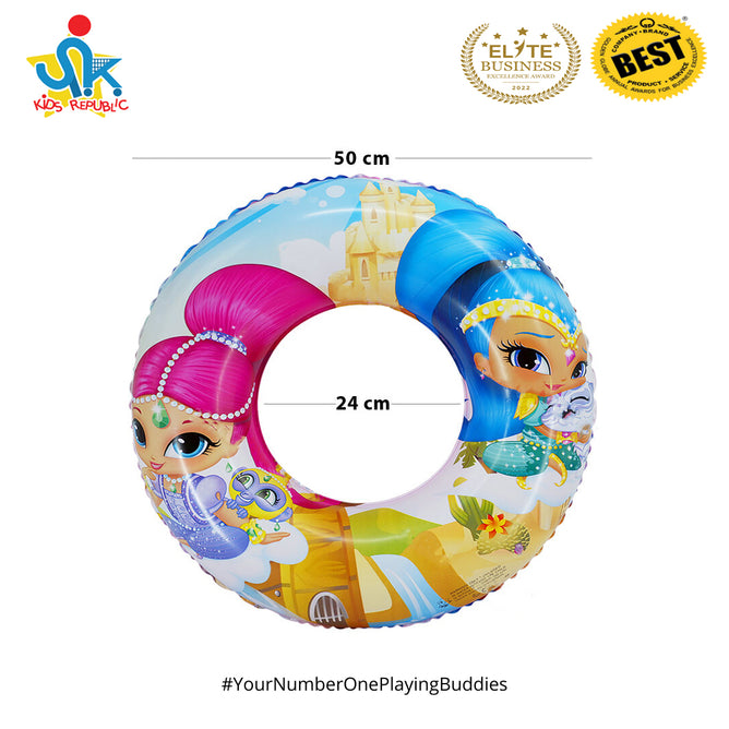 20 Inches Inflatable Cartoon Character Swim Ring Floater for Kids Boys and Girls