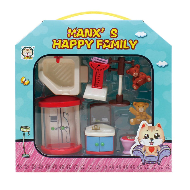 Pretend Play Doll House Furniture Accessories Manxs Happy Family Toys Best gift for Kids