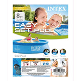INTEX Easy Set Inflatable Above Ground Portable Outdoor Family Swimming Pool 8FT x 24 INCHES
