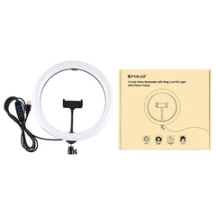 PULUZ PU457B 12 inch 30cm USB 3 Modes Dimmable Dual Color Temperature LED Curved Diffuse Light Ring Vlogging Selfie Photography Video Lights with Phone Clamp