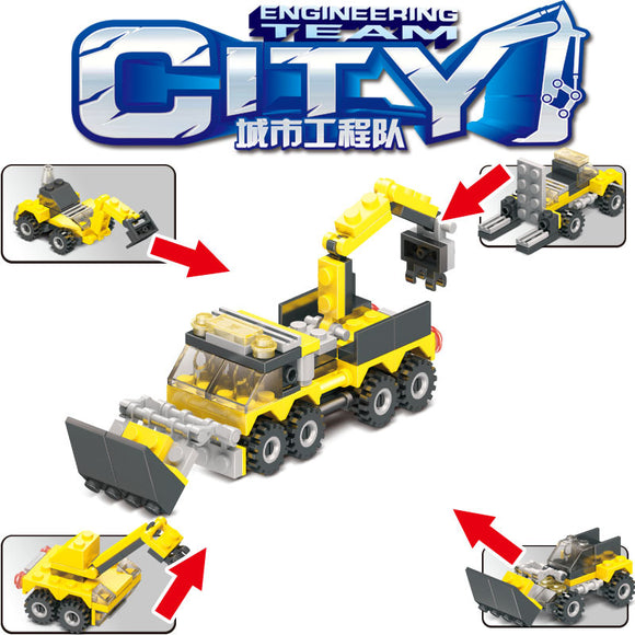 City Engineering Team SM801 Vehicle Set Educational Toy