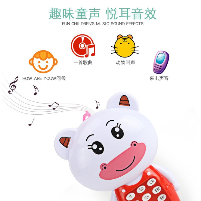 Early Education Electronic Cartoon Mobile Phone Telephone Cellphone Best Gift For Kids