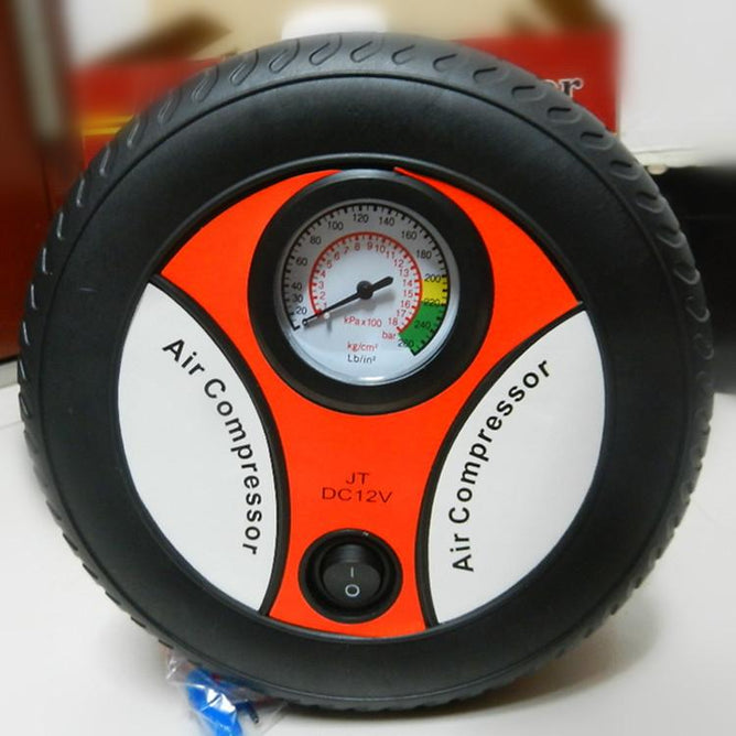 Portable 260 PSI Wheel Design Air Compressor 12V DC Auto Inflator