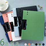 A4 Waterproof Foldable Clip File Thick Cover Folder Office Supply Stationary