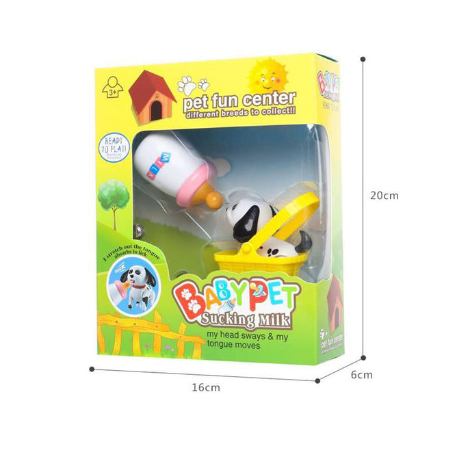 Pretend Induction Baby Sucking Pet Stick Out Drink Milk Bottle Toy