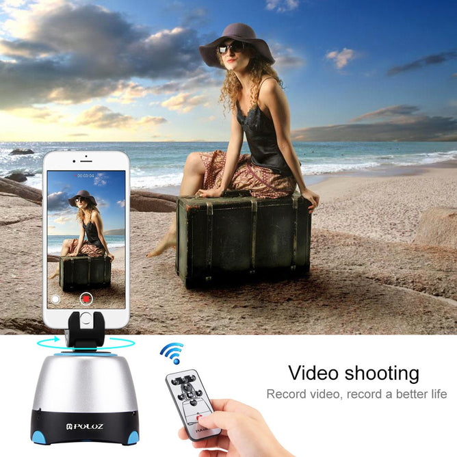 PULUZ PU360 Electronic 360 Degree Rotation Panoramic Head with Remote Controller for Smartphones, DSLR & Action Cameras